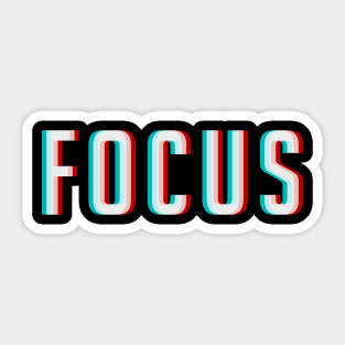 Focus Optical Illusion Trippy tshirt. Sticker